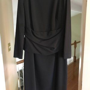 Akris Punto black crepe dress